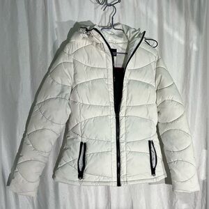 a.n.a Women's Cream Puffer Jacket